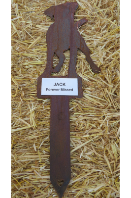 Rusty Jack Russell Memorial Marker